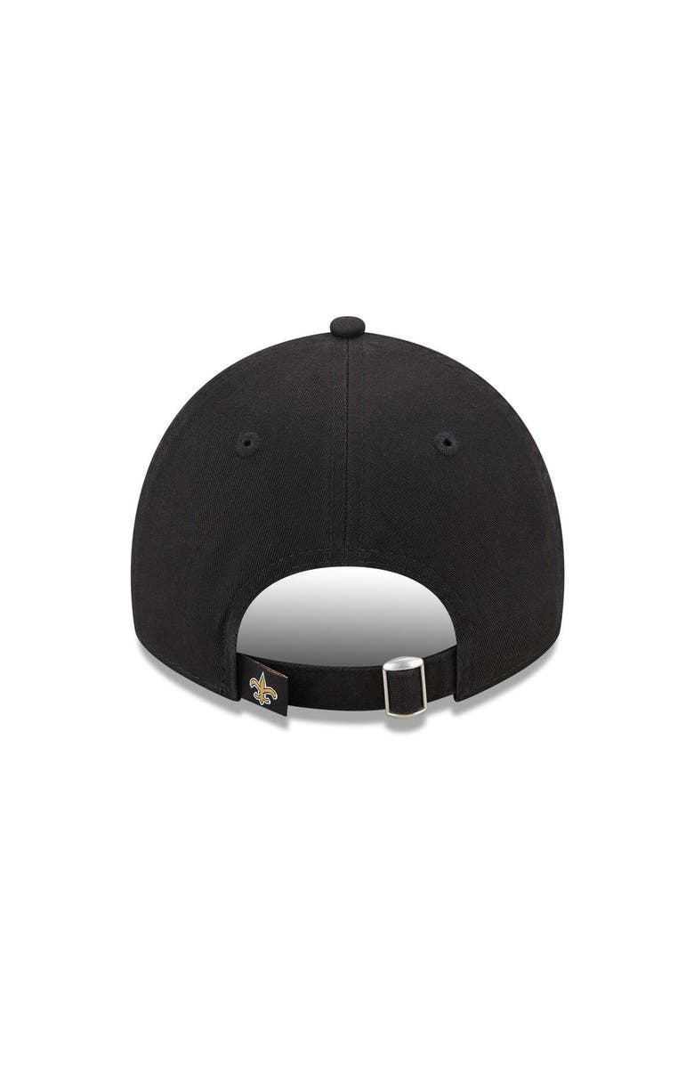 New Era Women's New Era Black New Orleans Saints Collegiate 9TWENTY Adjustable Hat, Alternate, color, Black