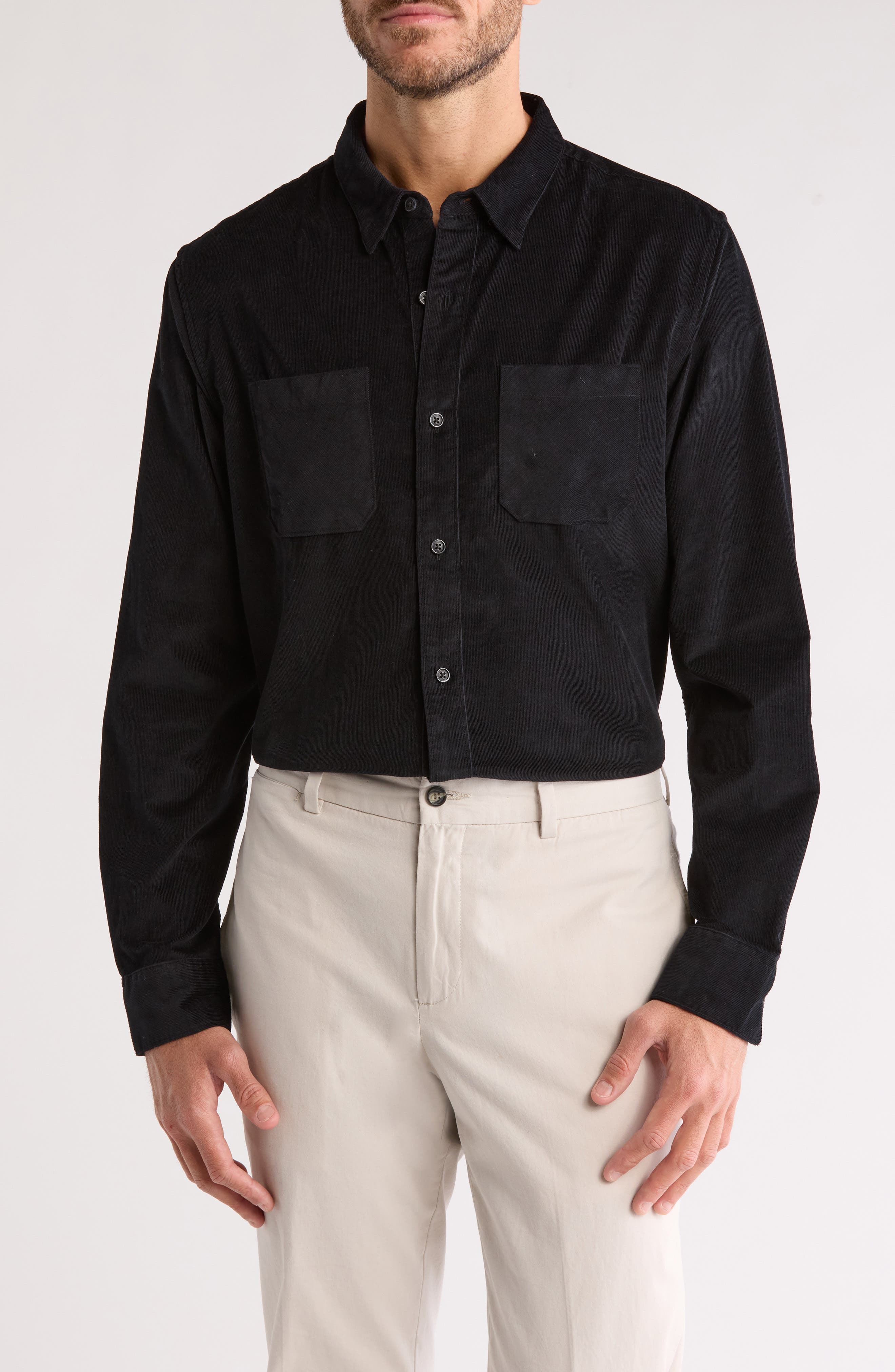 TravisMathew Barrel of Laughs Cotton Button-Up Shirt