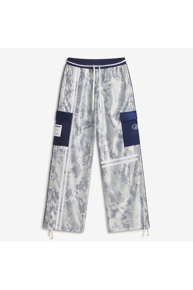 Women's  Gray Seattle Seahawks Camo Track Pants, Main, color, Gray