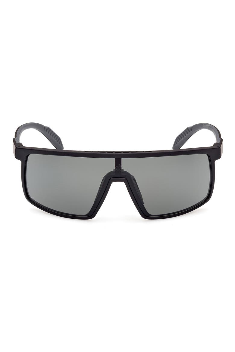 Shield Sunglasses, Main, color, MATTE BLACK / SMOKE