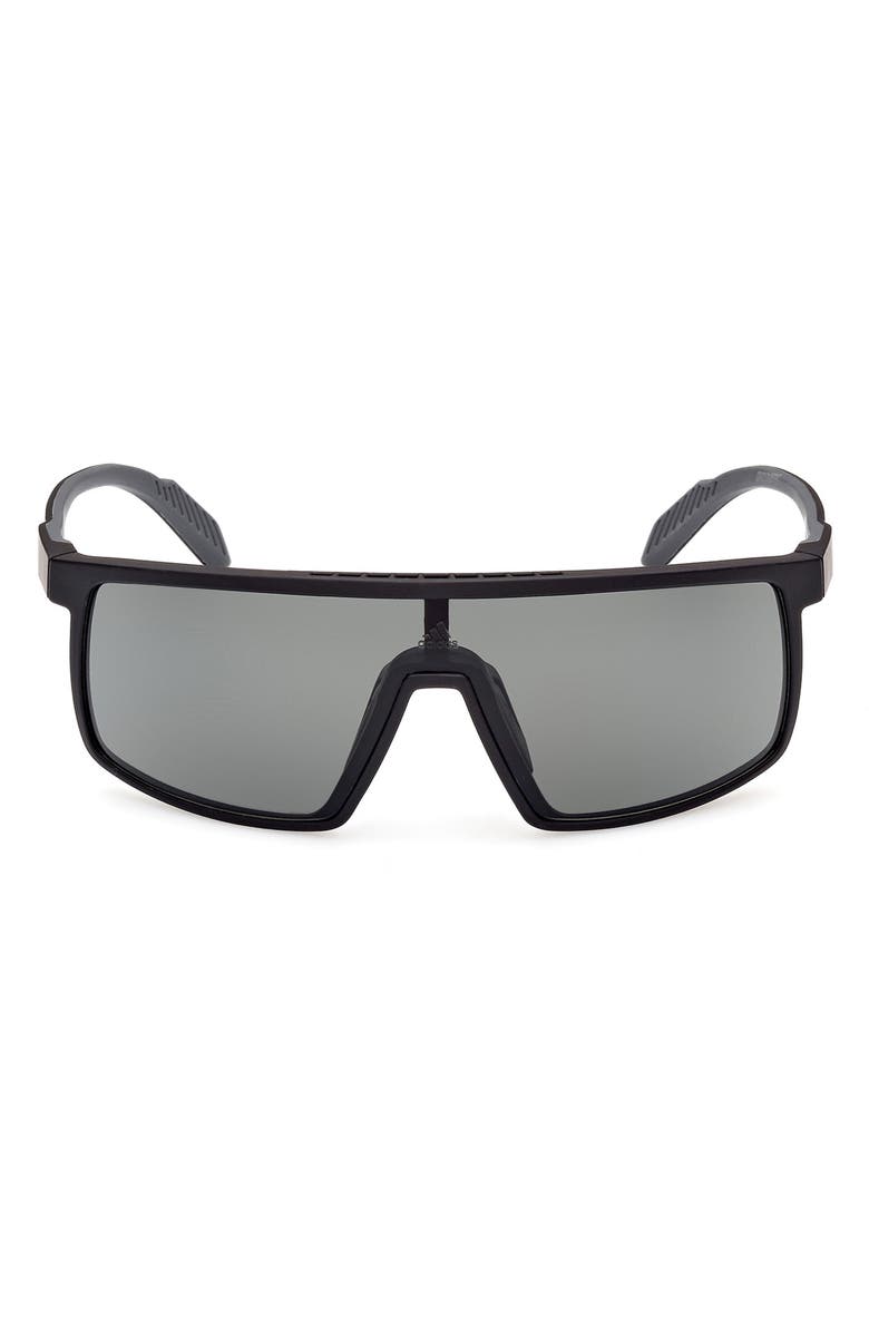 adidas Shield Sunglasses, Main, color, Matte Black / Smoke