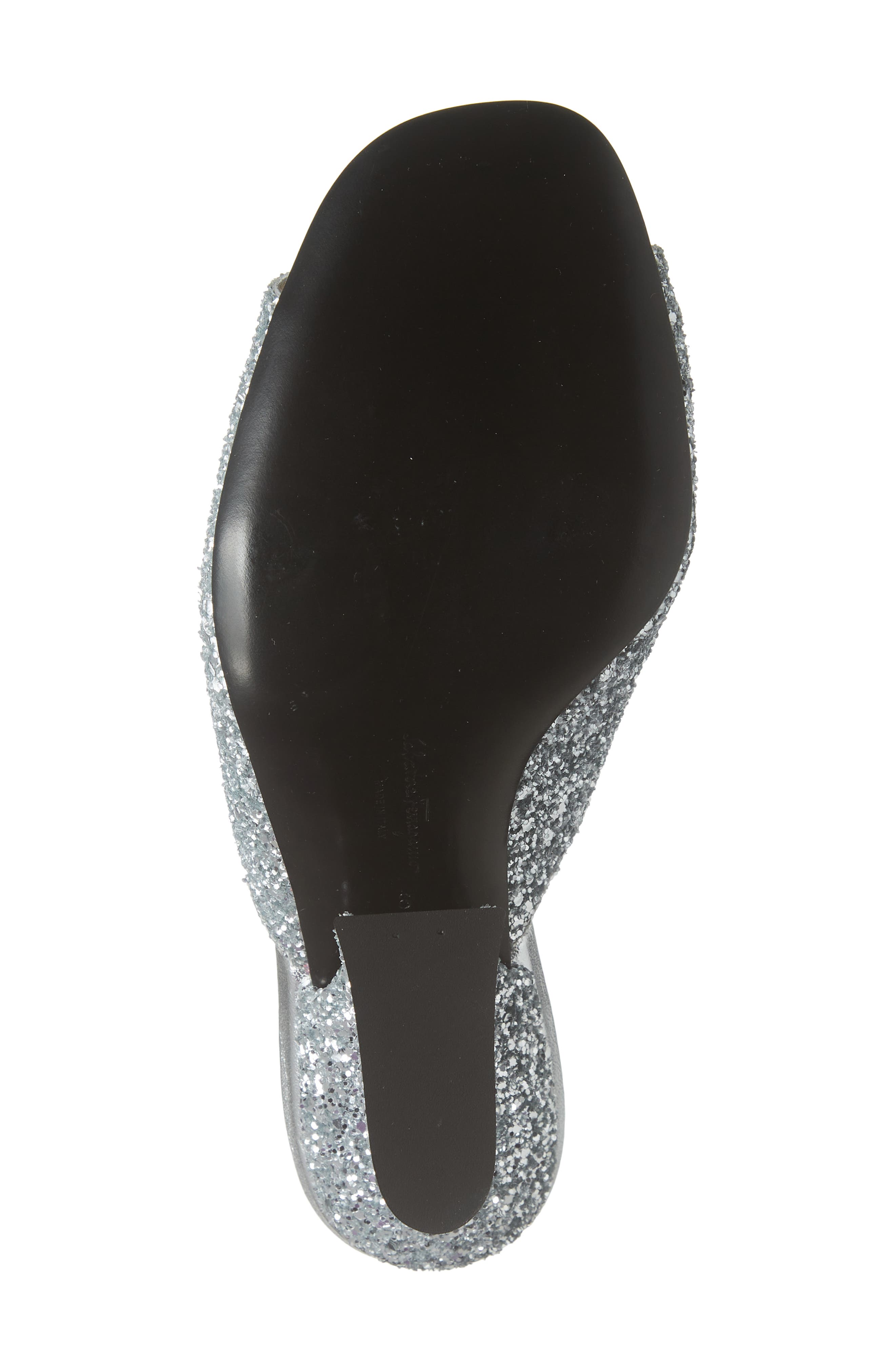 FERRAGAMO Salvatore Ferragamo Sansu Glitter F-Heel Sandal, Alternate, color, 
