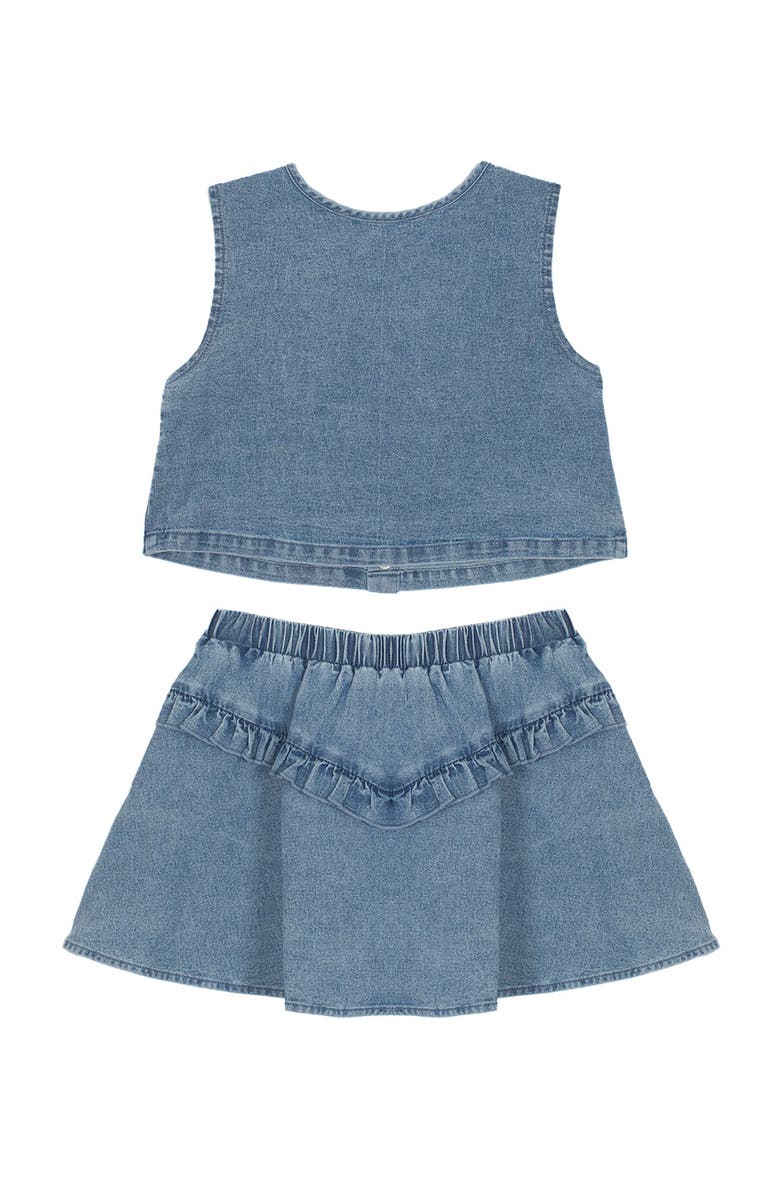Mabel + Honey Zoey Denim Two Piece Dress Set, Alternate, color, Blue