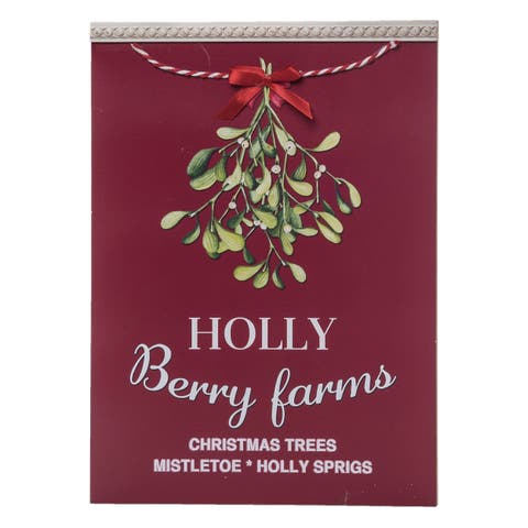 Wood Multicolored Christmas Dimensional Accent Sign