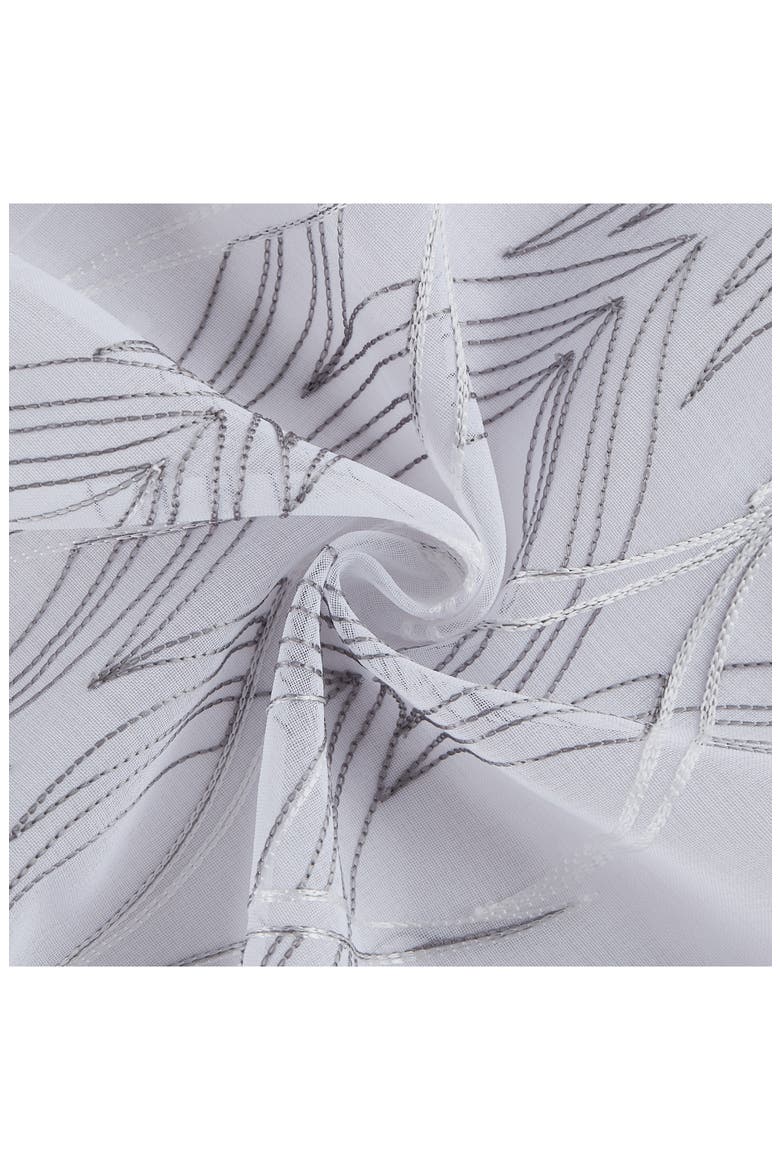 Set of 2 Sheer Curtain Panels, Alternate, color, SILVER WHITE