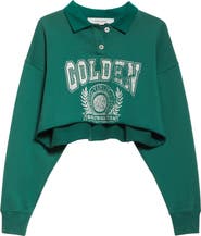 その他 Golden Goose JOURNEY CROPPED CREWNECK SWEATSHIRT Golden Goose Journey Crop Graphic Polo Sweatshirt | Nordstrom