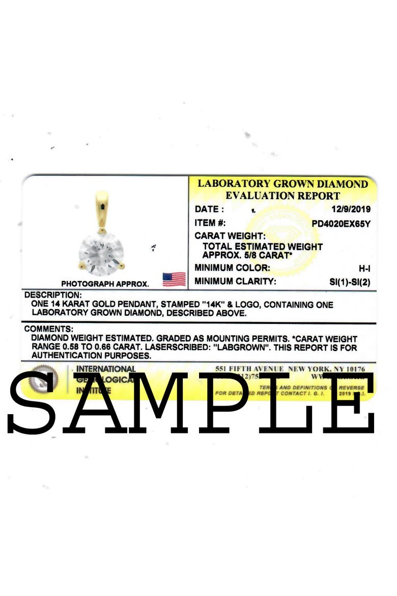 Certified 2Ct TW Diamond Studs Screw Back 14k Gold Lab Grown, Alternate, color, 14k Yellow Gold