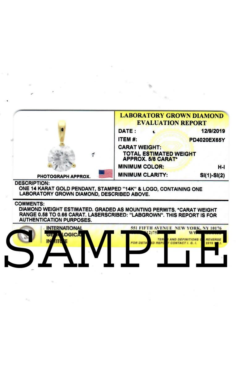 Bliss Diamond Certified 2Ct TW Diamond Studs Screw Back 14k Gold Lab Grown, Alternate, color, 14K Yellow Gold