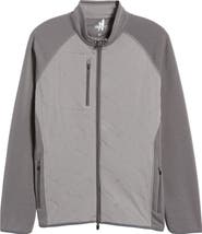 johnnie-O Mario Mix Media Water Repellent Zip-Up Jacket