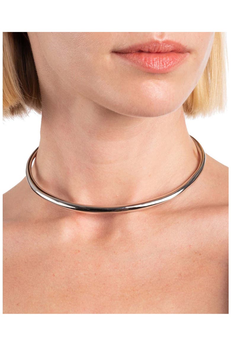 Collar Necklace, Alternate, color, SILVER
