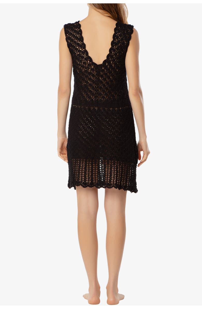 HELEN JON Valentina Crochet Dress, Alternate, color, Black