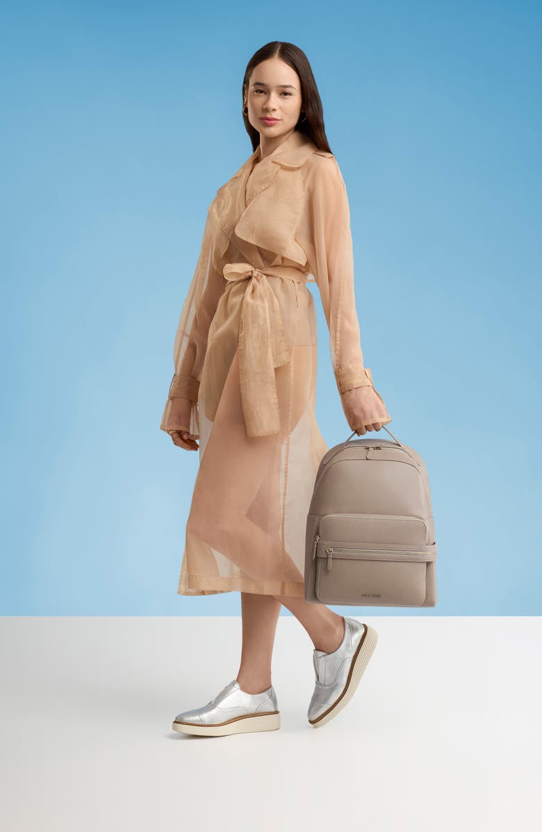 Cole Haan Davis Leather Backpack, Alternate, color, Irish Coffee