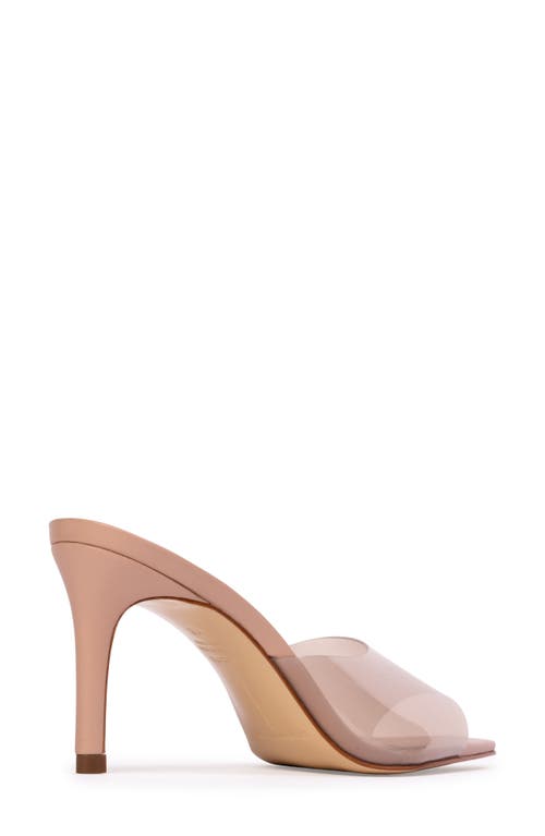 Black Suede Studio Belle Open Toe Pump In Old Rose Pvc