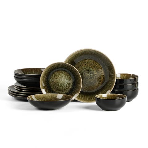 Riley 16-Piece Dinnerware Set Stoneware, Service for 4