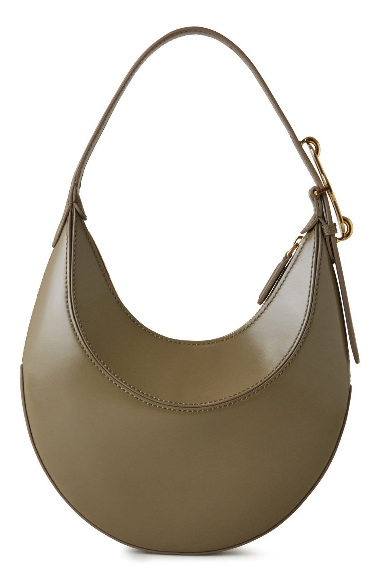 Mulberry Mini Pimlico Super Lux Leather Hobo Bag, Alternate, color, Linen Green