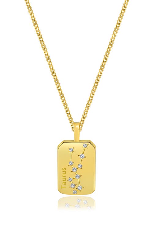 La Meno Zodiac Double Sided Pendant Necklace