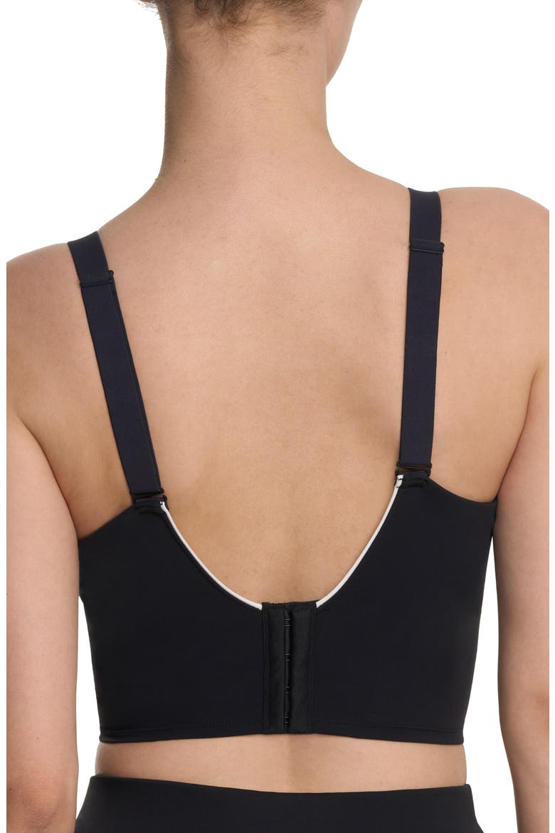 Explore Built-In Bra Tank Top, Alternate, color, Black/White