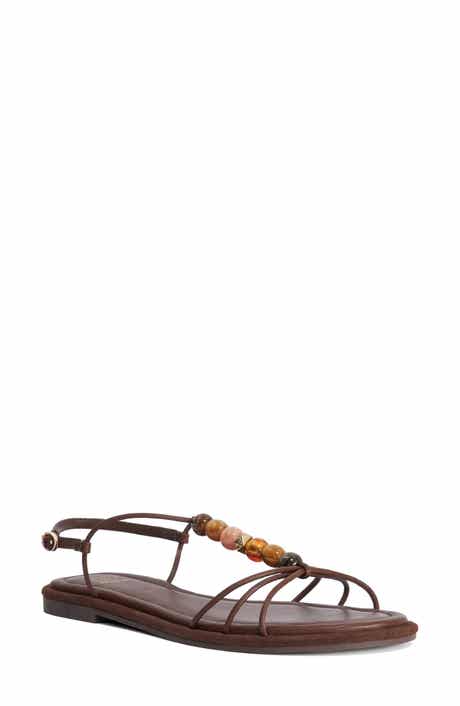 Dune London <p>Lemnos Leather Flat Sandal (Women)</p>