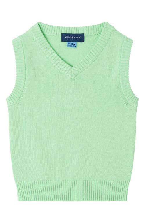 Andy & Evan Vest, Button-up Bodysuit, Pants & Bow Tie Set In Light Green