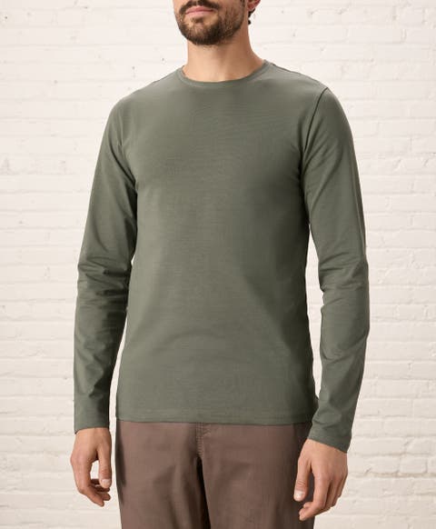 Luxe Essential Slim Long Sleeve Tee Made With Organic Cotton
