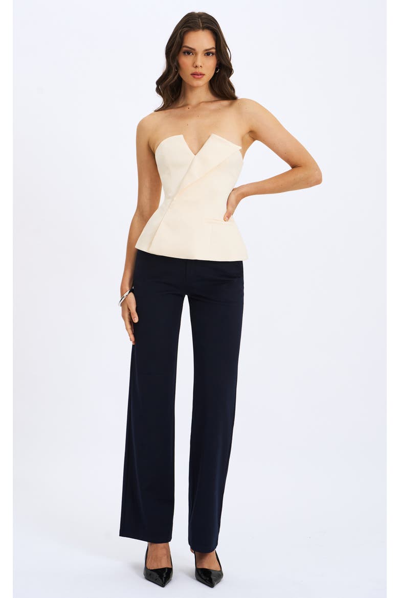 Yanin Low-Rise Straight Leg Pants, Alternate, color, Navy
