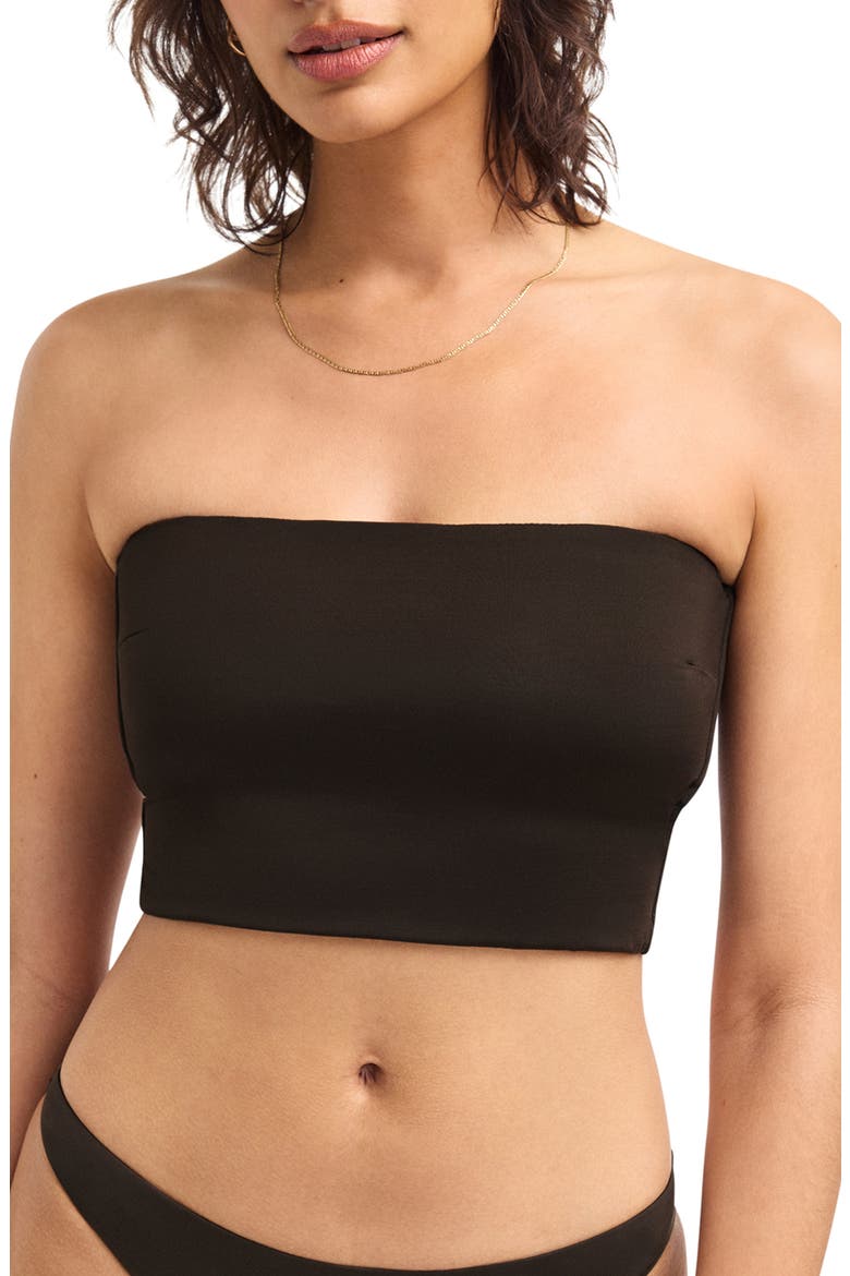 Nala Bandeau Tankini Top, Main, color, DEEP EARTH