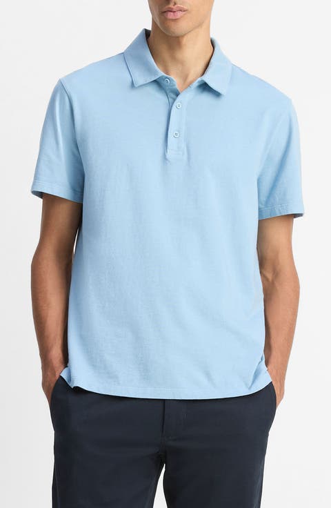 Regular Fit Garment Dyed Cotton Polo