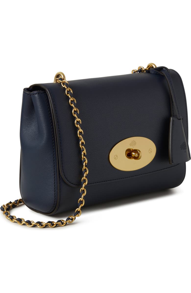 Mulberry Lily Micro Classic Grain Leather Satchel, Alternate, color, Night Sky