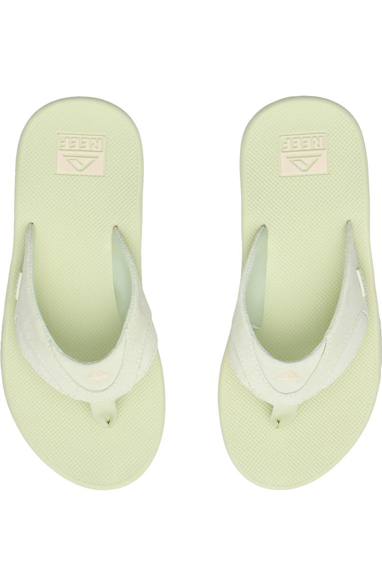 Reef Fanning Flip Flop Sandal, Alternate, color, Aloe Wash Suede