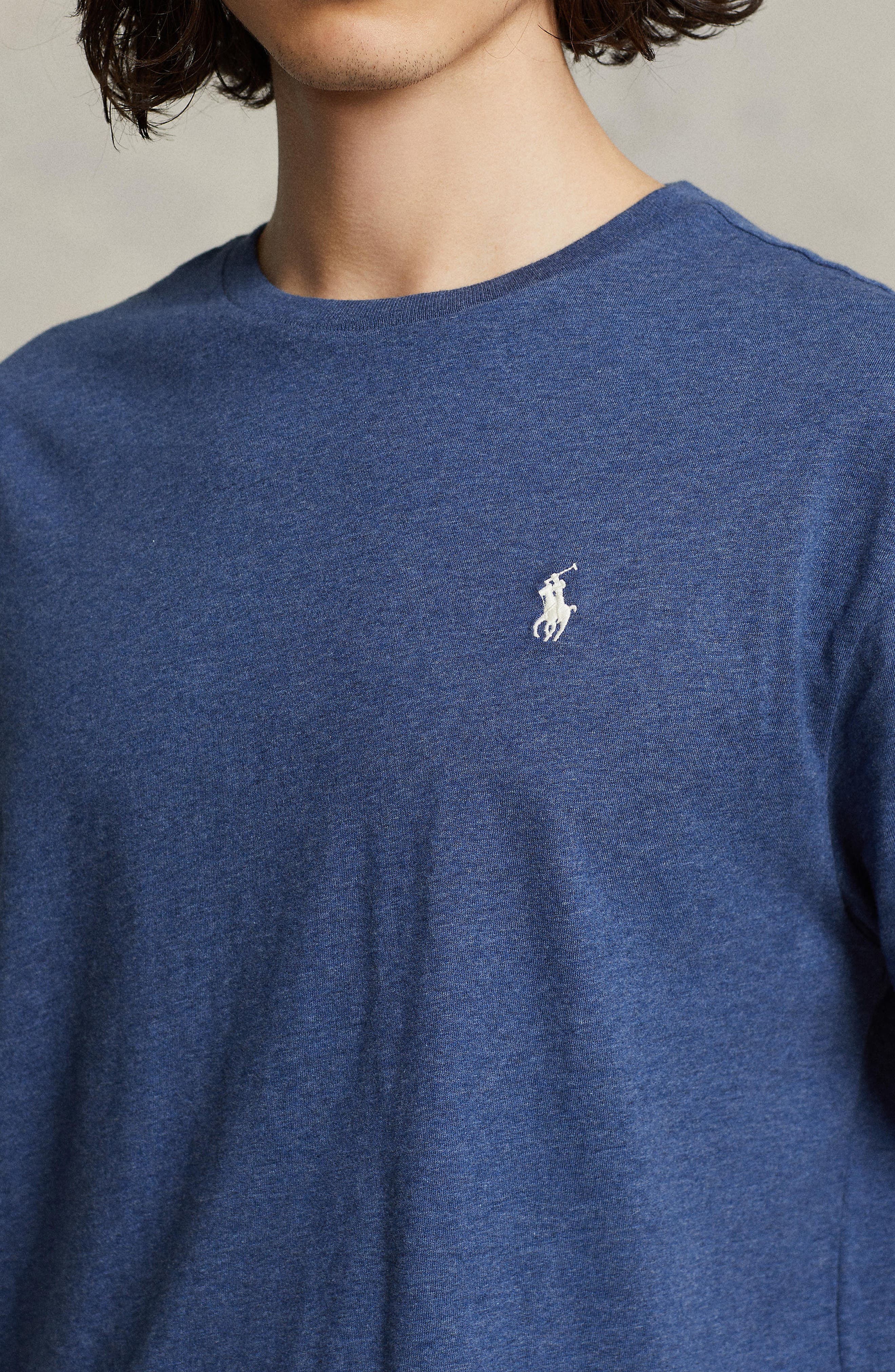 Мужские Polo Ralph Lauren Classic Fit Jersey Crewneck T-Shirt — фото 4