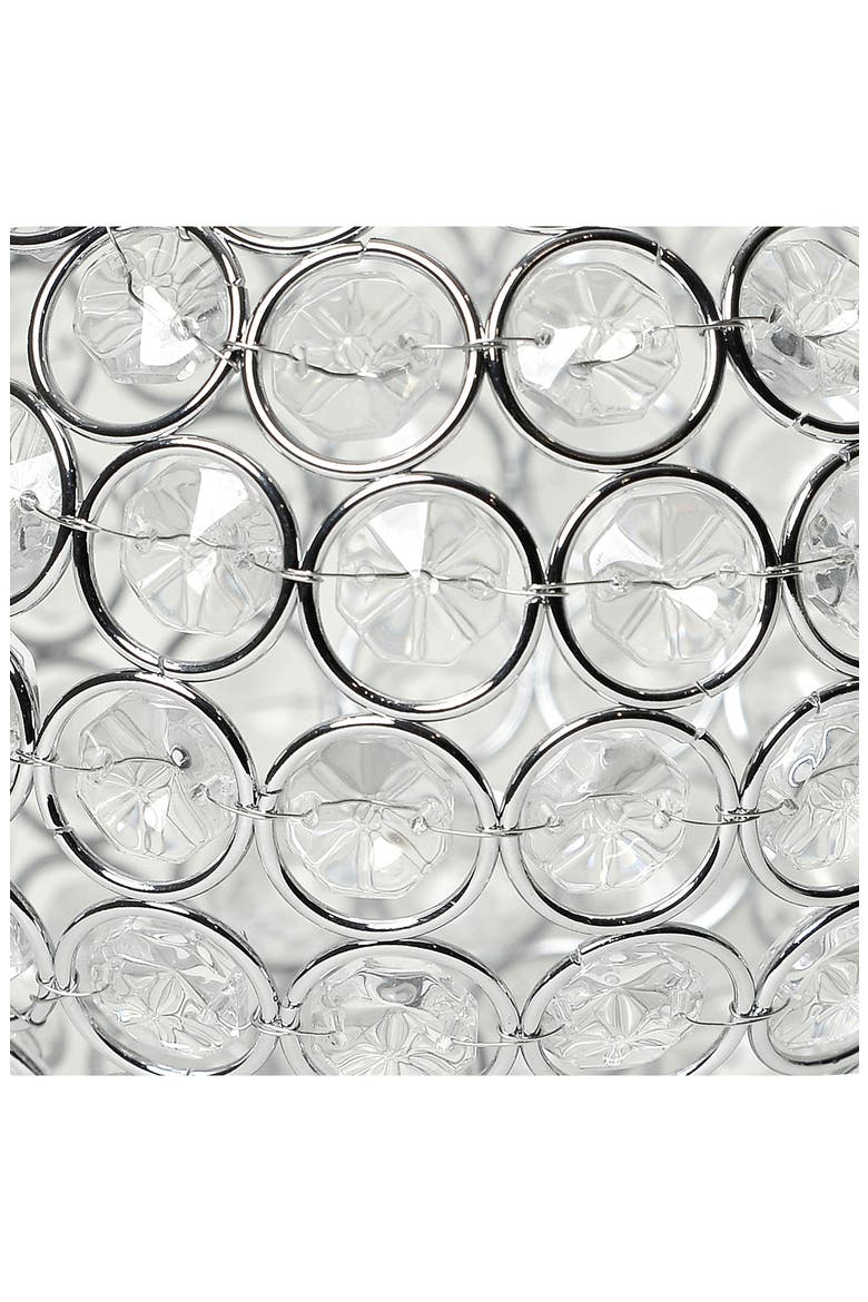 Elipse Crystal Circular Bowl Candle Holder, Alternate, color, CHROME