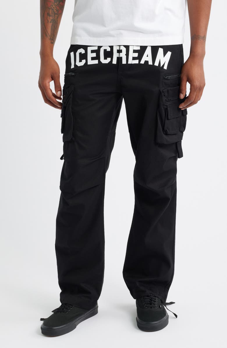 ICECREAM Coco Cargo Pants, Main, color, Black