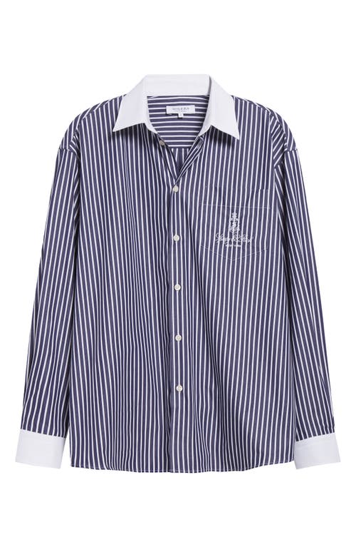 Sporty And Rich Sporty & Rich Vendome Oversize Cotton Poplin Button-up Shirt