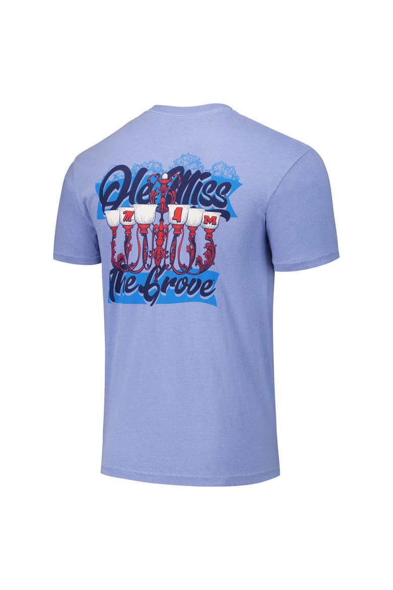 Unisex Light Blue Ole Miss Rebels Hyper Local Chandelier Script T-Shirt, Alternate, color, Light Blue