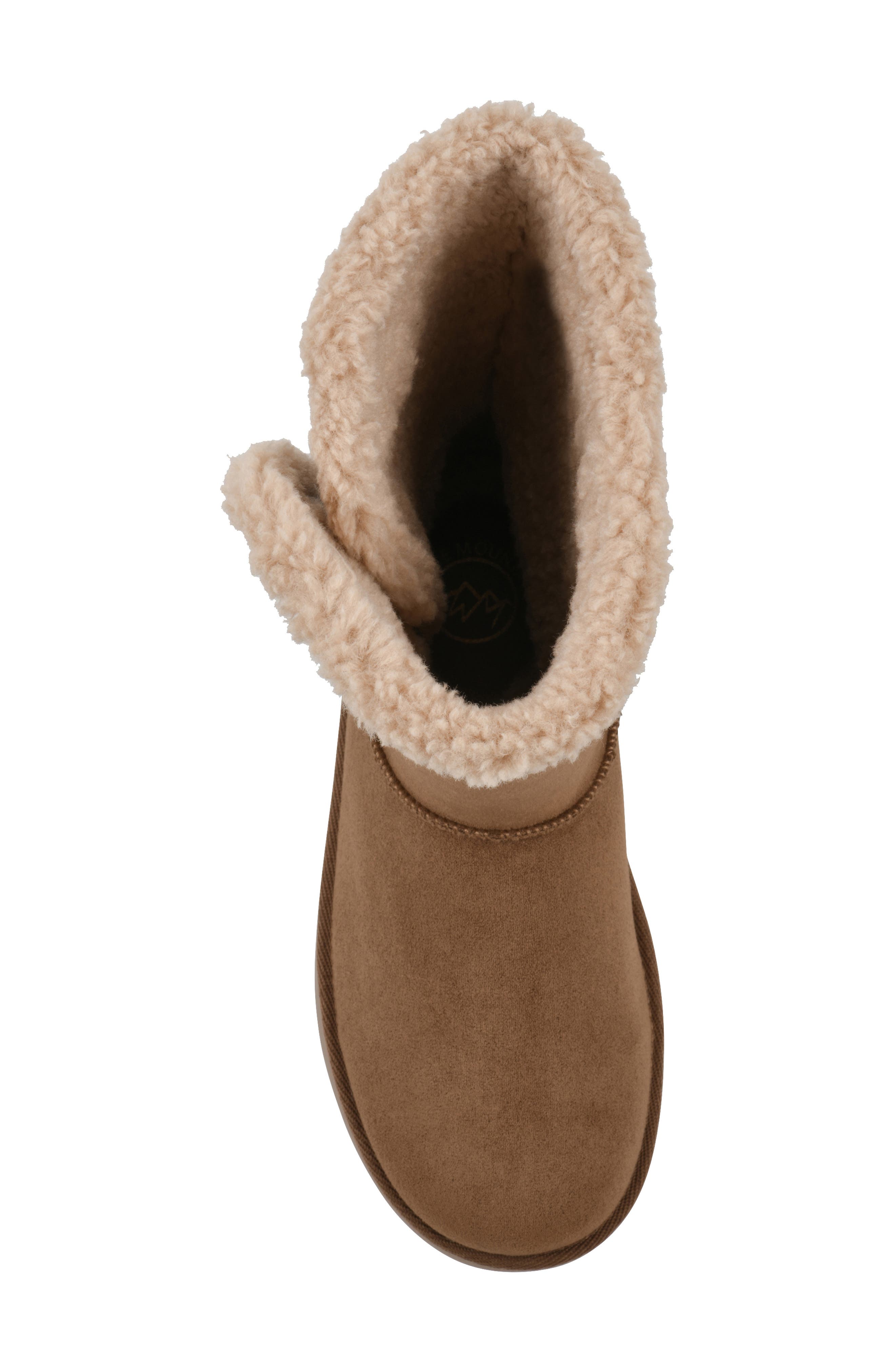 Blanca Faux Fur Lined Boot, Alternate, color, LT.CHESTNUT/ FABRIC