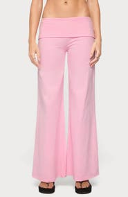 EDIKTED Angel Energy Wide Leg Foldover Pants