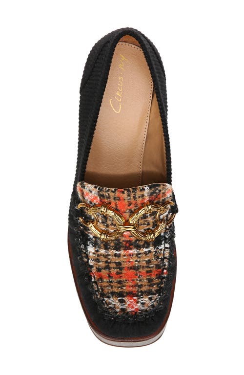 Circus Ny By Sam Edelman Susie Platform Loafer Pump In Black Multi