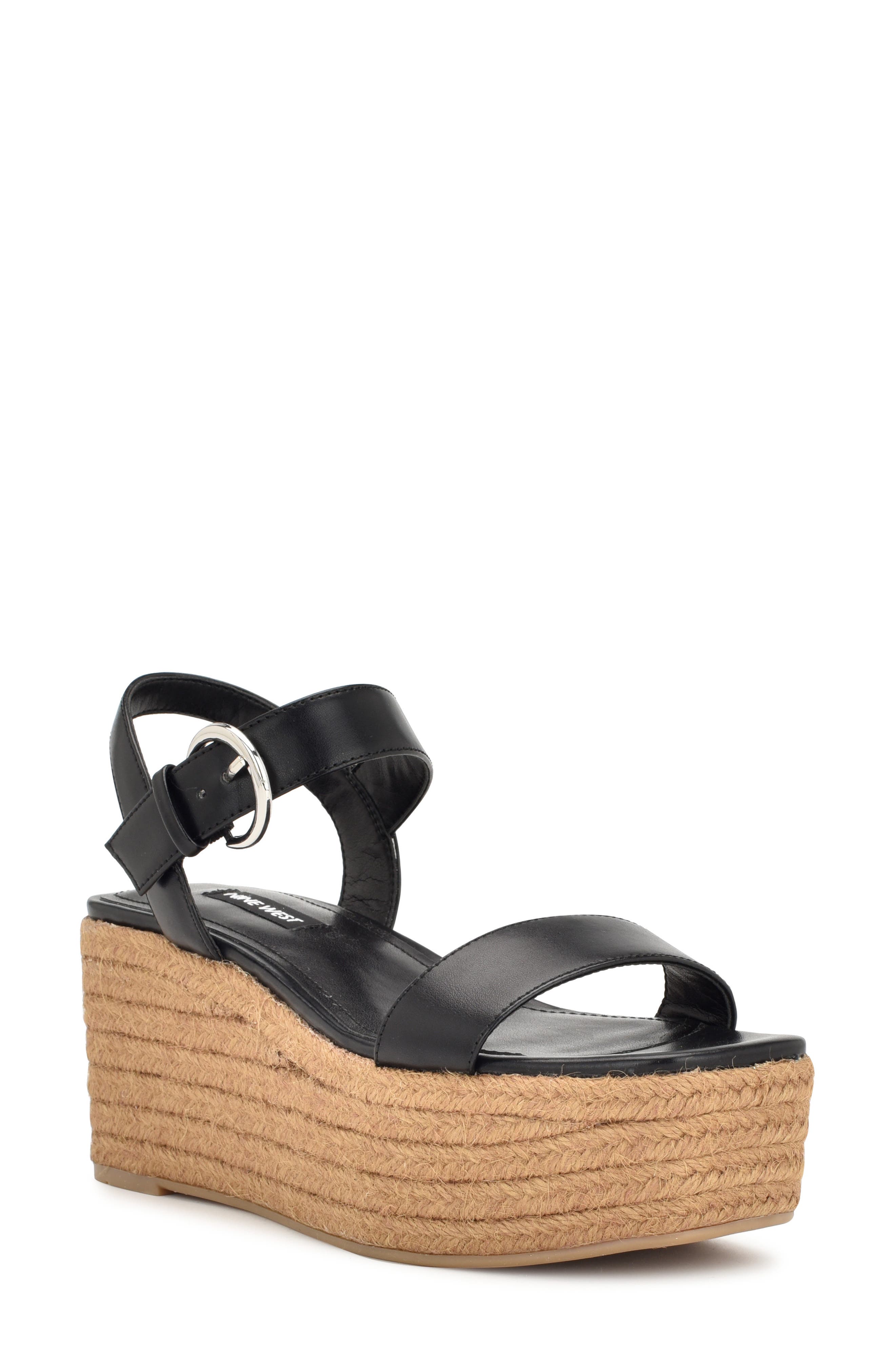 Nine West Nillo Platform Wedge Sandal, Main, color, 