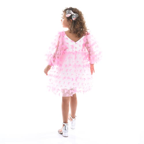 Tulleen Bell Mariposa Butterfly-appliqué Dress In Pink