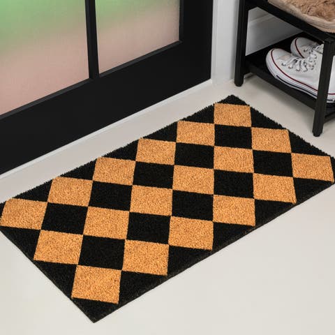 Peater Classic Casual Commerical Natural Coir Mat Indoor/Outdoor