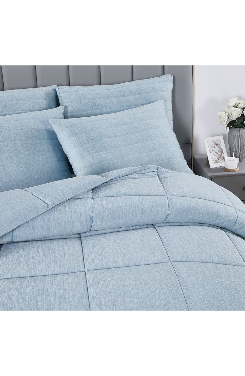 Allied Home Below Zero Cooling Quilted Comforter, Alternate, color, Blue
