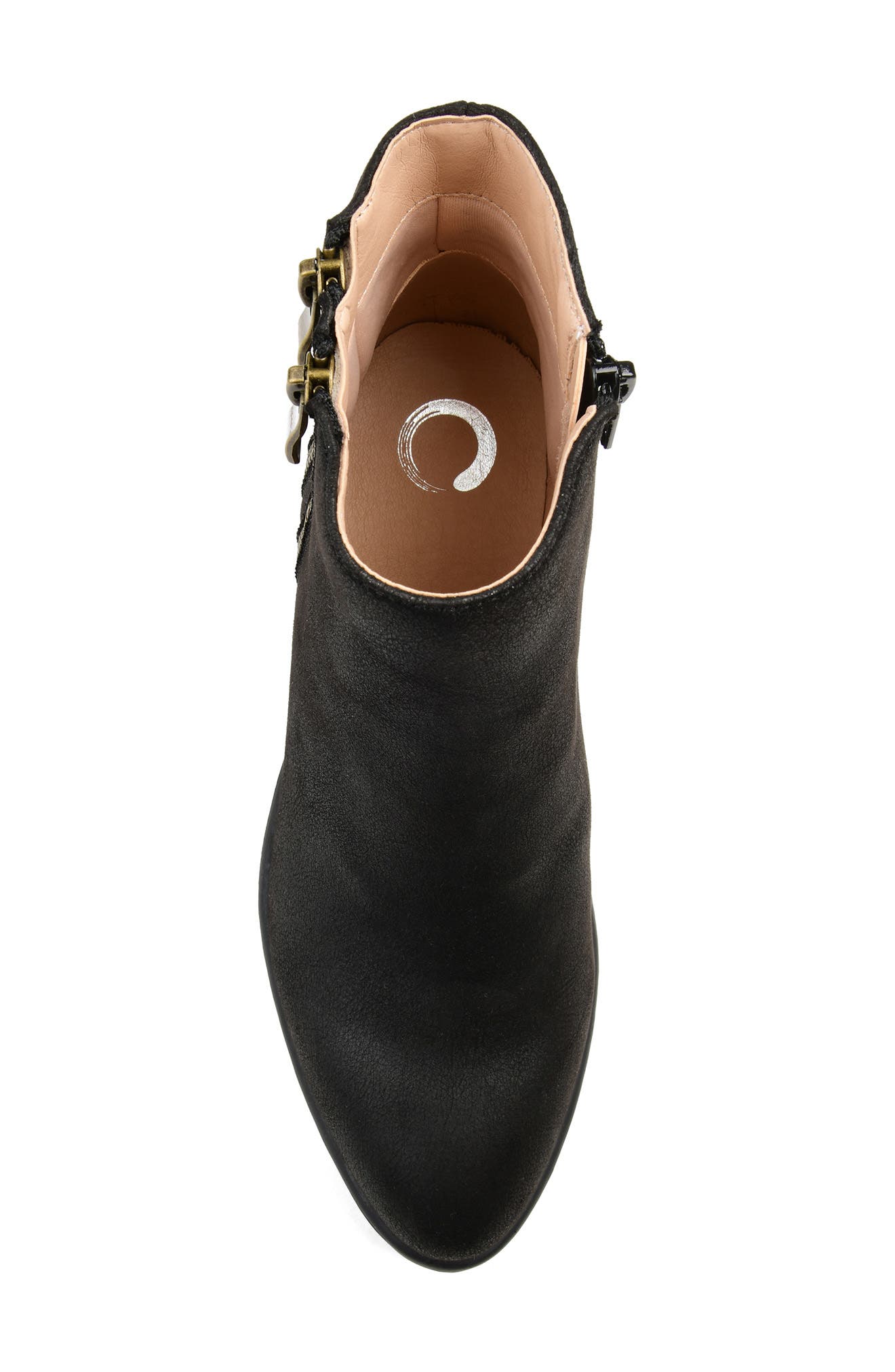 Journee Collection Jayda Ankle Bootie, Alternate, color, Black