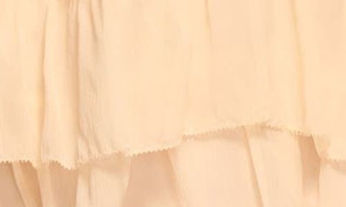 Ramy Brook Claudia Ruffle Tie Waist Mini Dress In Brown