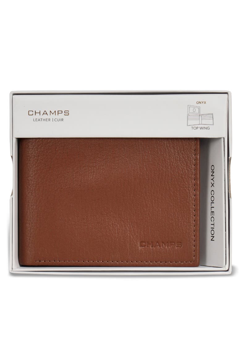 Onyx ID Flap Leather Bifold Wallet, Alternate, color, BROWN