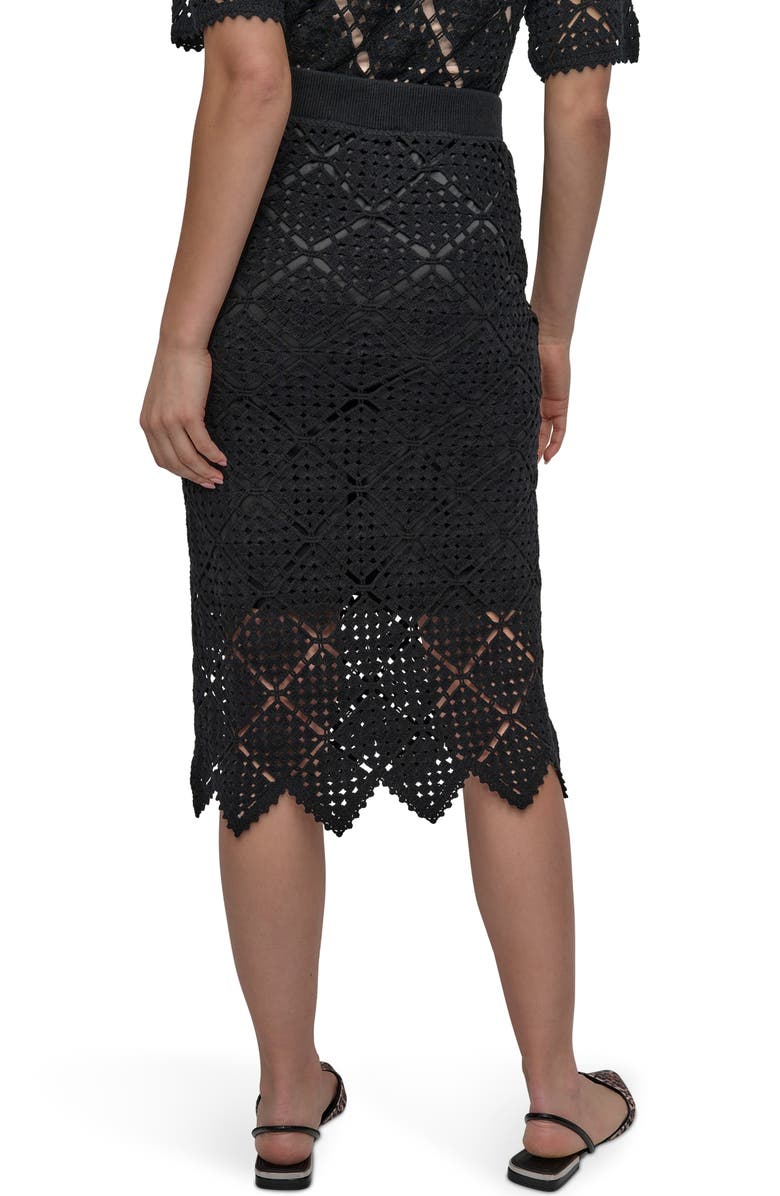 DKNY Crochet Stitch Sweater Skirt, Alternate, color,
