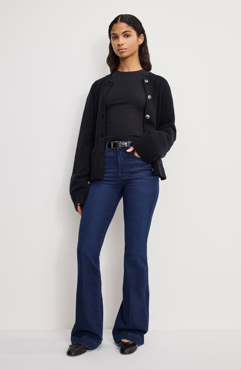 Good American Good Legs High Waist Flare Jeans, Alternate, color, Indigo1150