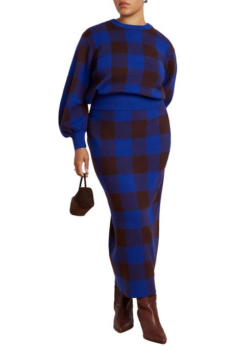 Intarsia Sweater Skirt (Plus Available)