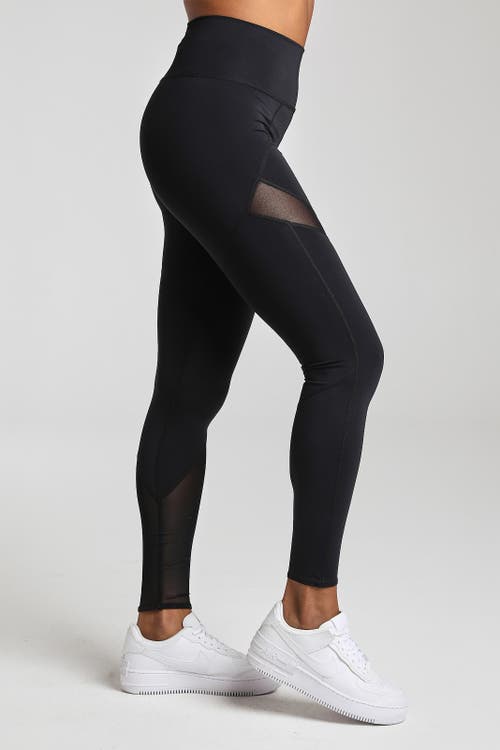 Losano Mesh Panel Legging In Black