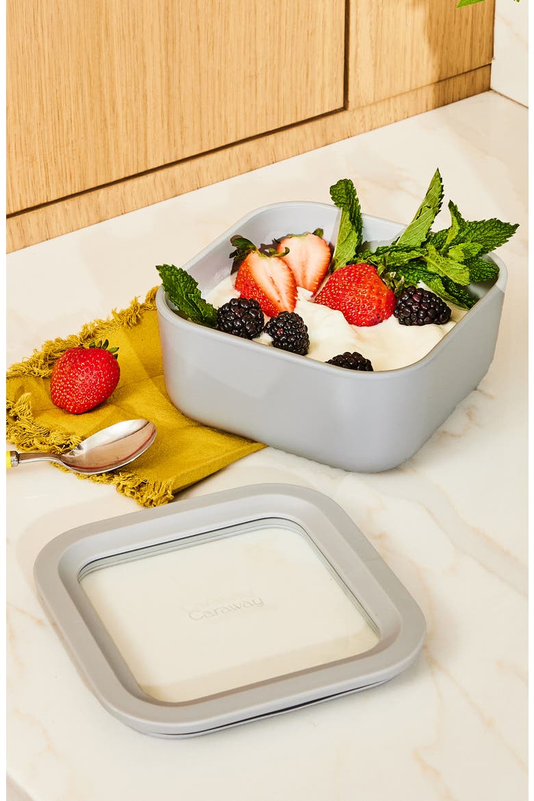 4.4-Cup Glass Food Storage Container, Alternate, color, MIST