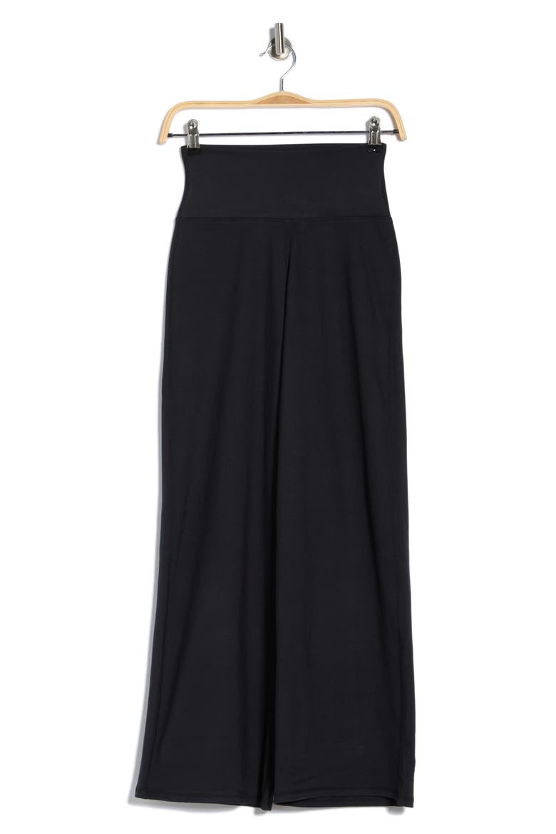 Lizzie Wide Leg Pants, Alternate, color, BLACK